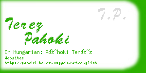 terez pahoki business card
